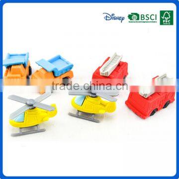 Wholesale custom 3D traffic tools pencil cool traffic toolls rubber eraser