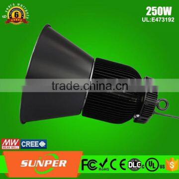 led aluminium housing reflector C ree/Epistar/Brigdelux led high bay light indoor