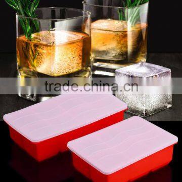 jumbo silicone ice mold, silicone ice mold, Eight Cubes Ice Molds, slower than conventional ice