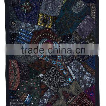 Indian Tapestry Wall Hanging - Handmade Traditional Wall Decoration with Bead Work