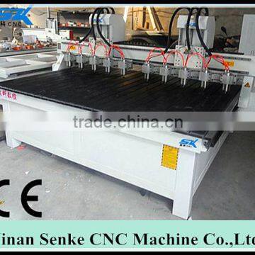 Mutil-head with CE,ISO ect certifications smart cnc router/10 spindles sculpture wood carving cnc router machine