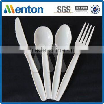 Low price Cream color medium heavy disposable PS plastic cutlery