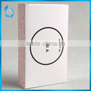 Hangzhou enterprise custom white paper packaging box for cosmetic