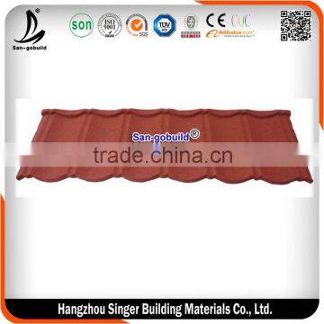 1340mm*420mm Stone Coated Roofing Tile , Kenya Stone Coated Metal Roofing Tile photo-2