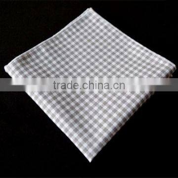 High Quality Chambray Denim Cotton Linen Pocket Square Bandana Handkerchief photo-2
