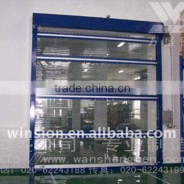 Transparent rolling door high perfornance