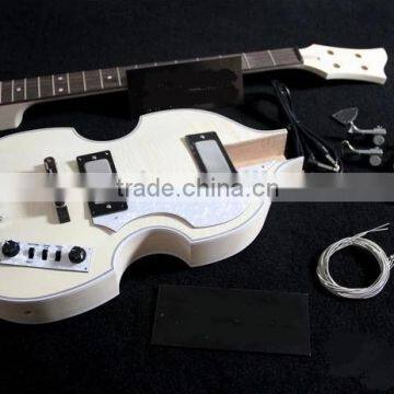 Violin bass unfinished Diy electric bass guitar kit