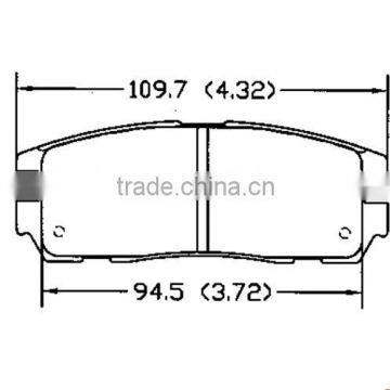 D580 8-97070-080-0 for HONDA Acura OPEL ISUZUI Greatwall car brake pad