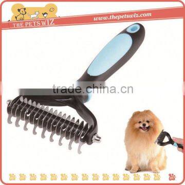 Dog brush rake p0wbu pet metal massaging grooming rake comb for sale