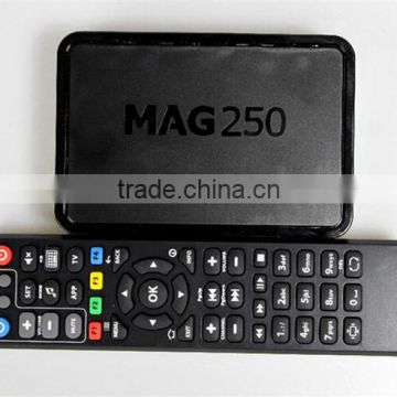 Origianl chip linux system iptv set top box HD 1080p satellite receiver support lan wifi youtube mag250 wifi adapter mag254