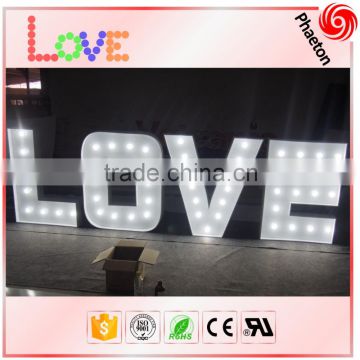 High quality free standing wedding party events marquee letter lighted 36"