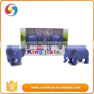 2PCS small mini baby shower rubber elephant toy