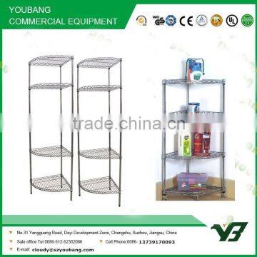 2015 hot sell NSF 50KGS light duty 5 layer wire round wholesale display rack (YB-WS008)