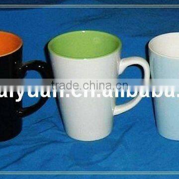 Ceramic coffee mug/solid color mug (101-819)