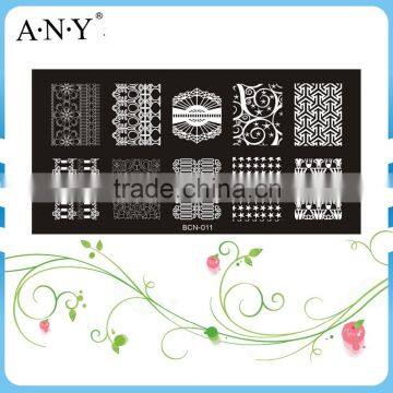 Nail Beauty DIY Design Permanent Using Nail Art Nail Stamp Metal Plates 6x12CM