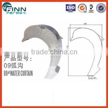 SS304 material dolphin shape arc hook for pool shower