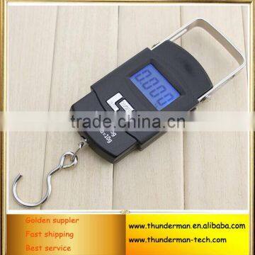 Hight Quality 50kg Electronic Portable Hanging Fish Scale with Metal Handle