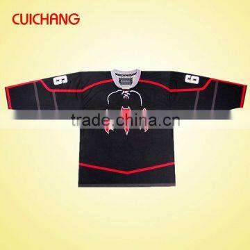 2015 uique custom made sublimation ice hockey jersey