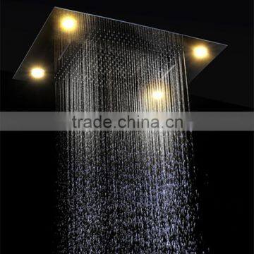 Stainless Steel Bathroom Accessories Rainfall Waterfall Water Screen Shower Head Remote Control Shower Bath photo-2