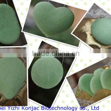 Natural acne removal konjac sponge with green tea for adults