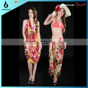 fashion lady's summer sarong pareo beach scarf