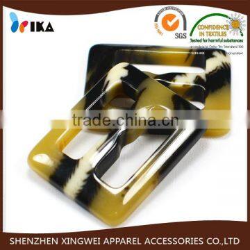 fashion polyester resin trench coat buckles for belt