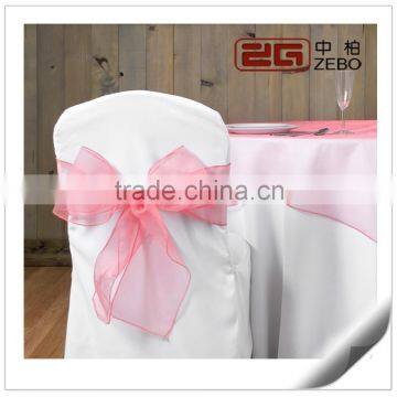 Colorful Wedding or Banquet Used Cheap Bulk Organza Chair Cover Sahes