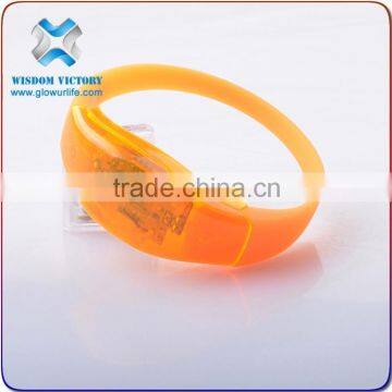2016 Custom New Products PVC Sound Activated LED Flashing Concert Logo Bracelet,led Bracelet photo-5