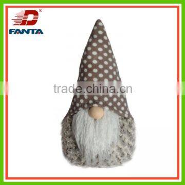 2016 Hot selling clothware animated santa for Christmas ornament with two sizes