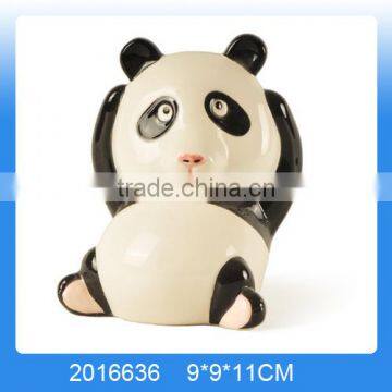 Lovely ceramic panda money bank,ceramic panda coin bank,ceramic panda piggy money bank
