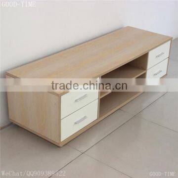 wooden grain melmained MDF particle board cheap large TV-stand