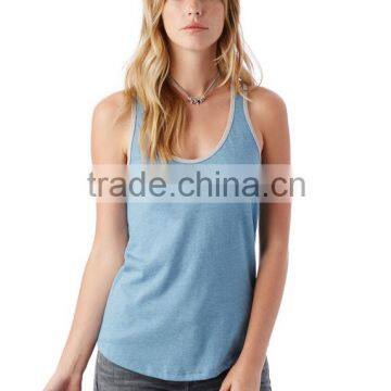 High quality New Design womens Fitness Gym Ribbed Tank Top