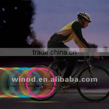 Hot silicone bicycle lighting for safety