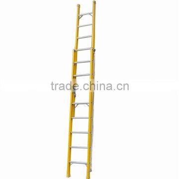 3 section fiberglass extension ladder with hook