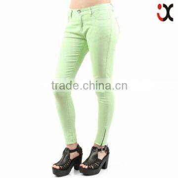 2015 Fashion New Wholesale Women Ladies Candy Color Fruit Jeans New Design Denim Jean Pant JXQ927
