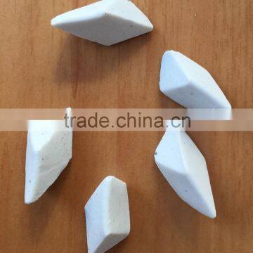 ceramic polishing abrasive in angle cut shape, polishing media for metal polishing