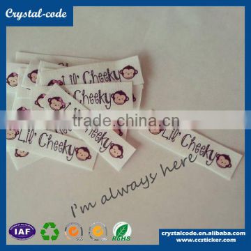 Custom cheap clothing labels manufacturer for garment label