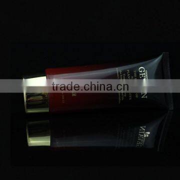 100g cosmetic plastic packing tube for ocean cleanser with UV oval cap