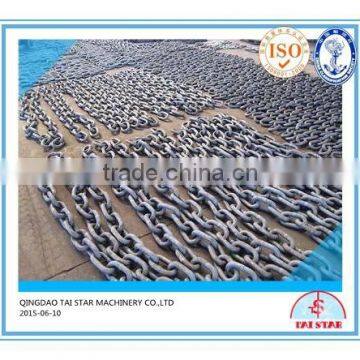 Marine Class U2 U3 Black Painted Studless Link Anchor Chain