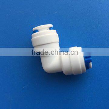 Plastic Slip Lock Fittings Elbow, quick connecting fittings L-piece, 1/4", 6.0mm