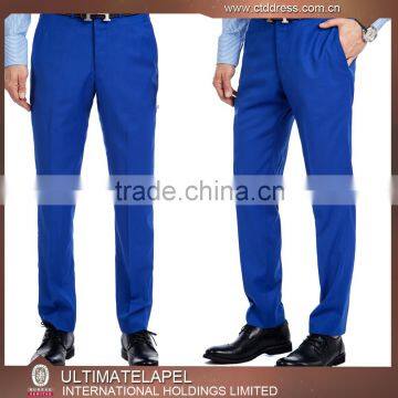 Wedding occasion slim fit royal blue coat pant