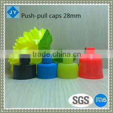 28mm neck high quality pp push-pull caps for sport bottle/ cleanser/ shampoo/ toiletries/olive oil/ essential oil