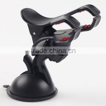 Universal Dashboard Windshield Strong Clip Dual Car Mount Holder For Smartphones