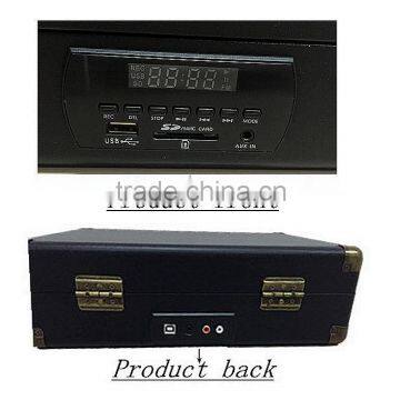 Rain Lane Colourful Mini Portable LP OEM Function Vinyl Turntable Retro Record Player photo-3