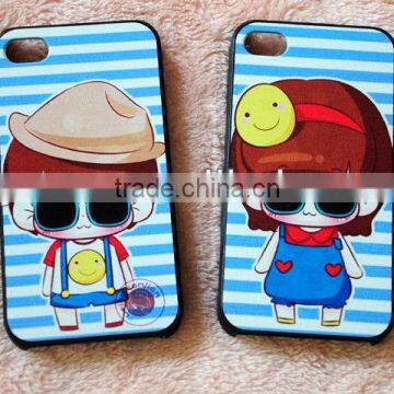 lovely plastic cartoon phone case for lovers