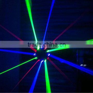 12 claws ufo fat beam rgb motor laser light for lobbies