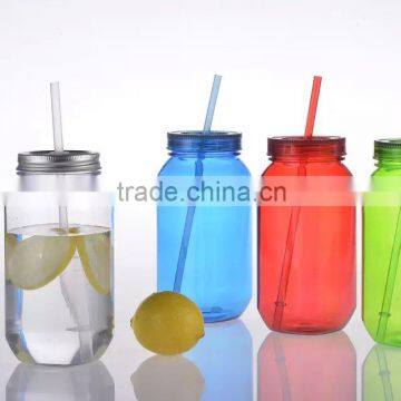 High Quality 16OZ 20OZ Drinkging Glass Mason Jar With Handle Straw and Tin Lid Manufacturer photo-5