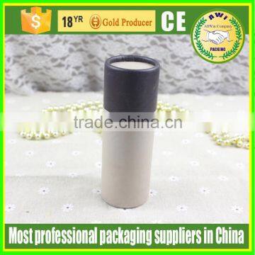 Eco friendly deodorant stick container push up paper tube with wax paper liner