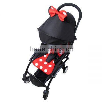 Hot sale Mickey Mouse baby stroller,Made of aviation aluminum alloy and Mother best choice baby stroller