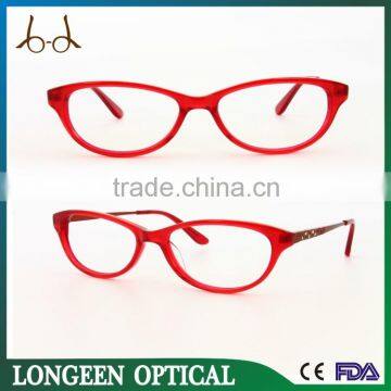 Red new fashion eyeglasses, italy design red reading glasses